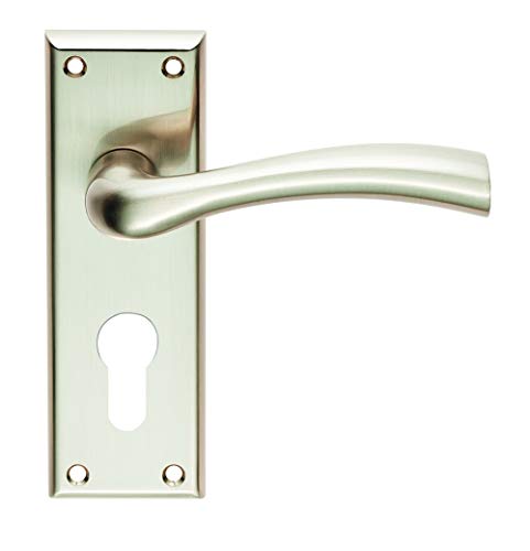 Carlisle Brass SZR051YSN SEROZZETTA CINQUANTA Hebel auf Rückplatte – Euro 47,5 mm, Satin/Nickelfarben von Carlisle Brass