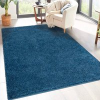 Carpet City Hochflor-Teppich "City Shaggy", rechteckig, Robuster Langflor Teppich uni, besonders flauschig weich von Carpet City