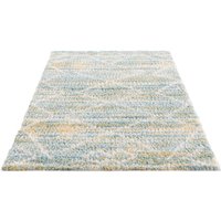 Carpet City Hochflor-Teppich "Pulpy 557", rechteckig, besonders weich, Ethno Look, ideal für Wohnzimmer & Schlafzimmer von Carpet City