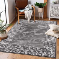 Carpet City Teppich "Chic", rechteckig, Kurzflor, Bordüre, Weicher Flor, ideal für Wohnzimmer & Schlafzimmer von Carpet City