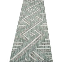 Carpet City Teppich "LINDO 7590", rechteckig, Kurzflor, Hochtief-Muster/ 3D-Effekt, Fransen, Boho-Stil, Wohnzimmer von Carpet City