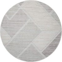 Carpet City Teppich "LINDO 8877", rund, Kurzflor, Hochtief-Muster/ 3D-Effekt, Boho-Stil, Wohnzimmer von Carpet City