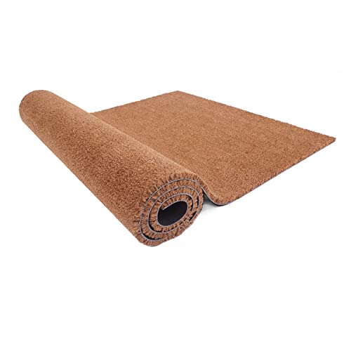 Carpido Fußmatte Kokos 55x200 cm schnittfest - 24mm Kokosmatte Natur, antibakteriell und extrem strapazierfähig - Fußabtreter Fußabstreifer Schmutzfangmatte von Carpido