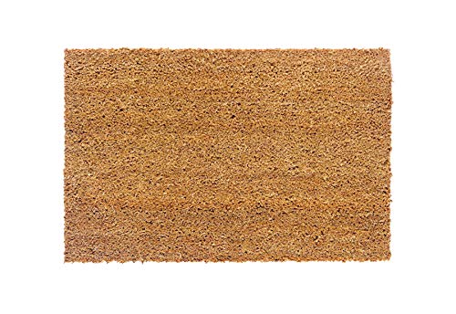 Carpido rutschfeste Kokosmatte - antibakterielle Fussmatte für den überdachten Außenbereich - nachhaltige Naturfaser - 100% Kokos - 100x200 cm - Natur von Carpido