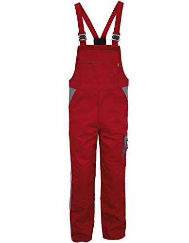 Carson Contrast Latzhose, 1 Stück, 64, rot/grau, CC726.RTG von Carson Contrast