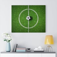 Fußballfeld Leinwand/Poster, Fußball Wand Dekor, Sport Home Wandkunst, Kinderzimmer, Schlafzimmer Kunstwerk, Geschenk von CarsonZyliczPhoto