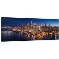 San Francisco Kalifornien Leinwand Pano Print, Home Decor, Wandkunst, Stadtfotografie, Us Städte, Geschenke von CarsonZyliczPhoto