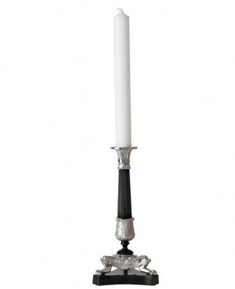 Casa Padrino Kerzenständer Luxus Kerzenständer Nickel Finish Paris - schwere Ausführung - Kerzenhalter Kerzenleuchter von Casa Padrino