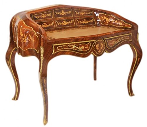 Casa Padrino Luxus Barock Schreibtisch Mahagoni Sekretär 120 cm Französischer Stil - Antik Stil von Casa Padrino