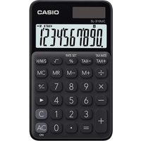 CASIO SL-310UC - Taschenrechner, 10-stellig, in zehn Farbvarianten Schwarz von Casio