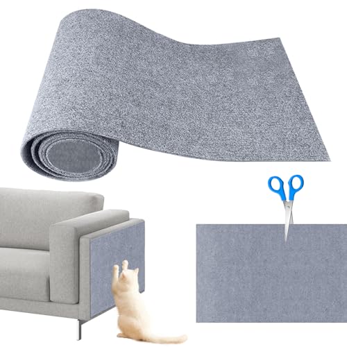 Cathpetic Kratzmatte Selbstkleben 30×100cm,Kratzpads für Katzen,Kratzmatte Katze Sofa,Katzen Wand,DIY Climbing Cat Scratcher von Cathpetic