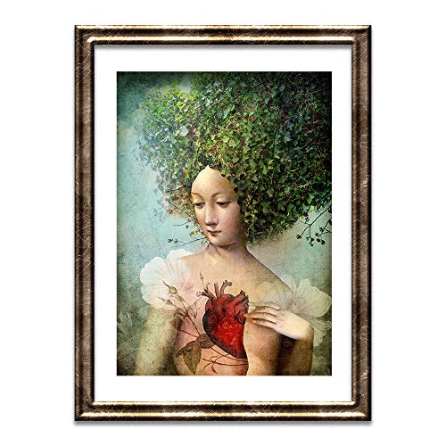 Cathrin Welz-Stein Hochwertiger Kunstdruck Poster Print – Lost My Heart - Künstlerin A4 - 210mm x 297mm Badezimmer Deko Bilder Wohnzimmer Poster & Kunstdrucke | Lieferung ohne Rahmen von Cathrin Welz-Stein