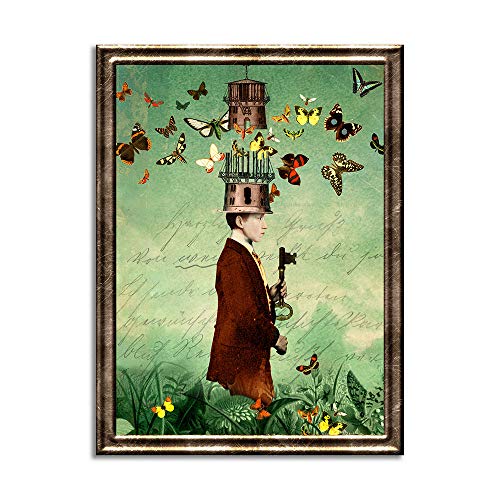 Cathrin Welz-Stein Hochwertiger Kunstdruck Poster Print – Mind - Künstlerin A4 - 210mm x 297mm Badezimmer Deko Bilder Wohnzimmer Poster & Kunstdrucke | Lieferung ohne Rahmen von Cathrin Welz-Stein