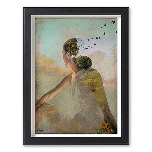 Cathrin Welz-Stein Hochwertiger Kunstdruck Poster Print – Summerdream – Künstlerin A2-420mm x 594mm Badezimmer Deko Bilder Wohnzimmer Poster & Kunstdrucke | Lieferung ohne Rahmen von Cathrin Welz-Stein