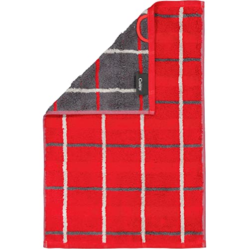 Cawö Home Handtücher Noblesse Square 1079 rot - 27 Gästetuch 30x50 cm von Cawö