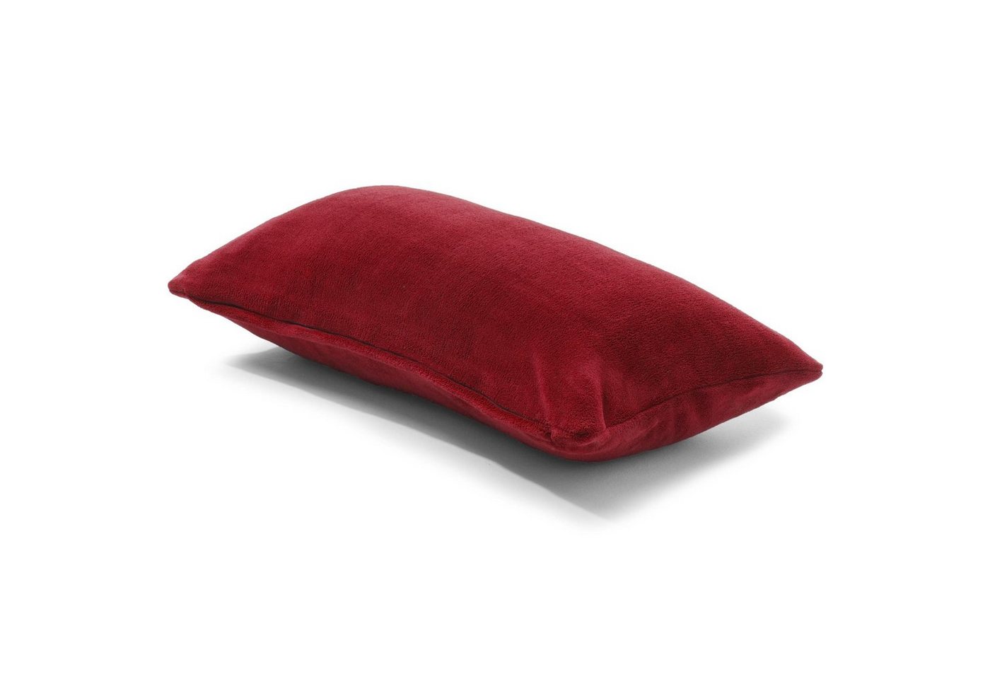 CelinaTex Dekokissen Xanio Deko Kissen Zierkissen Kopfkissen Sofa Fleece 40x80cm bordeaux, anschmiegsam,bügelfrei,flauschig,kuschelweich,leicht beziehbar von CelinaTex