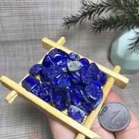 40 Stück Seltene Natürliche Lapislazuli Polierte Steine Kristallheilung 47 G H28 von CelsestialCrystals