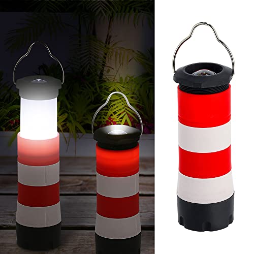 Cepewa 3in1 Taschenlampe Leuchtturm │ Multifunktionslampe Tischlampe Hängelampe │ Lampe ausziehbar Zoomfunktion (1 x Taschenlampe Leuchtturm) von Cepewa