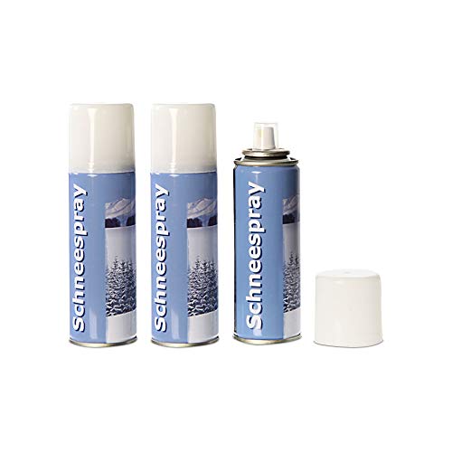 Cepewa Schneespray im 3er Set 111ml Dekoschnee Streuschnee Sprühdose Kunstschnee Weihnachten (1 x 3er Set Schneespray) von Cepewa