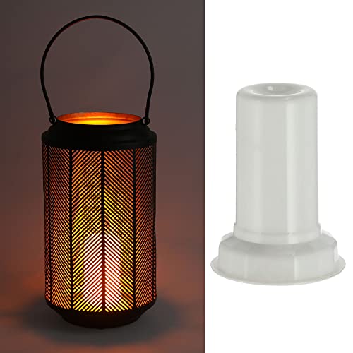 Cepewa Flammenlicht LED Kerze für Windlichter | 9x7,5cm Flammenoptik Timerfunktion batteriebetrieben | Leuchtmittel Lampe von Cepewa