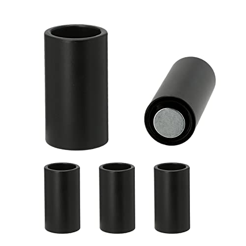 Stabkerzenhalter magnetisch 4er Set | Kerzenständer aus Metall für Stabkerzen mit 2,5 cm Ø H 5 cm| Kerzenhalter in schwarz in verschiedenen Größen (4X schwarz Höhe 5 cm) von Cepewa