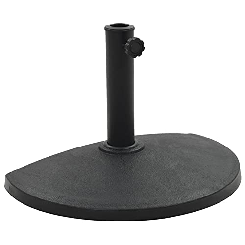 Chaduof Sonnenschirmfuß, Sonnenschirmständer, Ampelschirm Ständer, Parasol Stands & Bases, Umbrella Base, Halbrund 9 kg Schwarz Polyharz von Chaduof