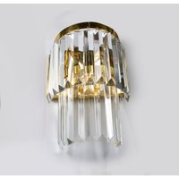 Kristall Wandleuchte, Vintage Wandlampen Mit Kristallen, Wandlampe, Wandleuchte, Leuchten, Wandlampen, Dekoration, Ein Licht, Goldfarbe von ChandelierLightStore