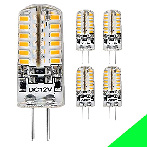 Chao Zan 4W G4 Led Lampen, G4 Led Birnen Ersatz Für 30w Halogen, 2700-3000K Warmweißes Licht 300-320lm, 12V DC, Nicht dimmbar 360°Abstrahlwinkel 48 smd3014 LED Leuchtmittel, Led Stiftsockel, 5er-set Chao Zan 4W G4 Led Lampen, G4 Led Birnen Ersatz Für 30w Halogen, 2700-3000K Warmweißes Licht 300-320lm, 12V DC, Nicht dimmbar 360°Abstrahlwinkel 48 smd3014 LED Leuchtmittel, Led Stiftsockel, 5er-set von Chao Zan
