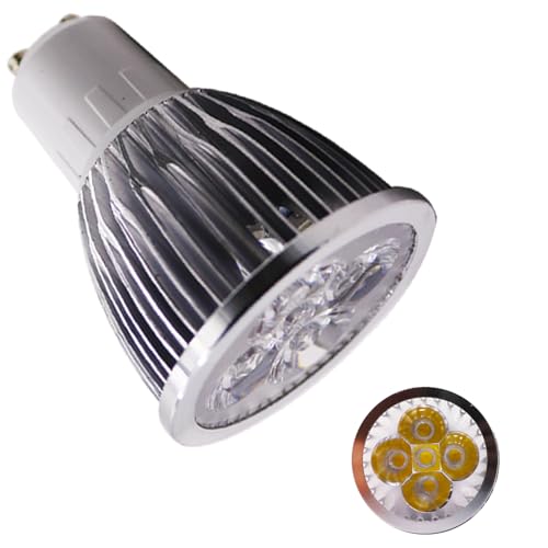 Chao Zan GU10 6W Warmweiss Dimmbar LED Lampen,60°Abstrahlwinkel 600Lm LED Leuchtmittel,LED Spot für Bad, Küche, Wohnzimmer (Warmweißes Licht, 1 Stück) von Chao Zan