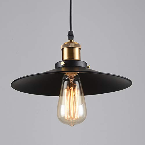 Klassische Lampe，Vintage Pendelleuchte - E27 Industrielle Metallbeleuchtung Edison Dekorative Beleuchtung, Moderne Deckenleuchte für Loft Restaurant Coffee Bar ，(Ohne Glühbirne) 1 Stück (26 cm) von Chao Zan