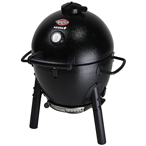 Char-Griller E6714 AKORN Jr. Kamado, Asche Tragbarer Holzkohlegrill von Char-Griller