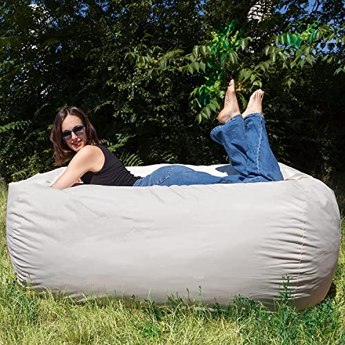 Charlie & Finn Der größte Sitzsack Europas! 1500 L Outdoor wasserfest Bean Bag - Schaumstoff Füllung Sessel für Kinder & Erwachsene - XXL Sitzkissen waschbarer Bezug in Sandfarben von Charlie & Finn