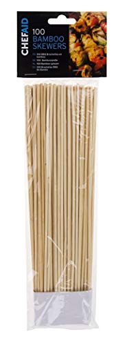 Chef Aid 10E01476 Bambusspieße, 25,5 cm, beige, 100 Stück von Chef Aid