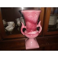 Antike 12" Dekorative Vase Aus Rosa Porzellan. Kostenloser Versand in Den Usa von ChestnutHillExchange