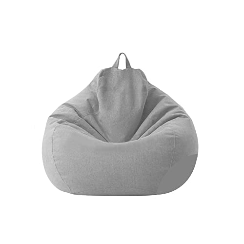 Chickwin Sitzsack ohne Füllung für Erwachsene und Kinder, Sitzkissen Bodenkissen Kissen Sessel BeanBag Sitzsäcke für Outdoor & Indoor Gaming Entspannen (Grau,100x120cm) von Chickwing