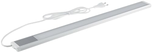 ChiliTec LED Unterbauleuchte Lichtleiste 60cm 10Watt 1280 Lumen 230V 1,5m Kabel mit Schalter - Beleuchtung für Küche Arbeitsfläche 1 Stück Licht Warmweiß von ChiliTec
