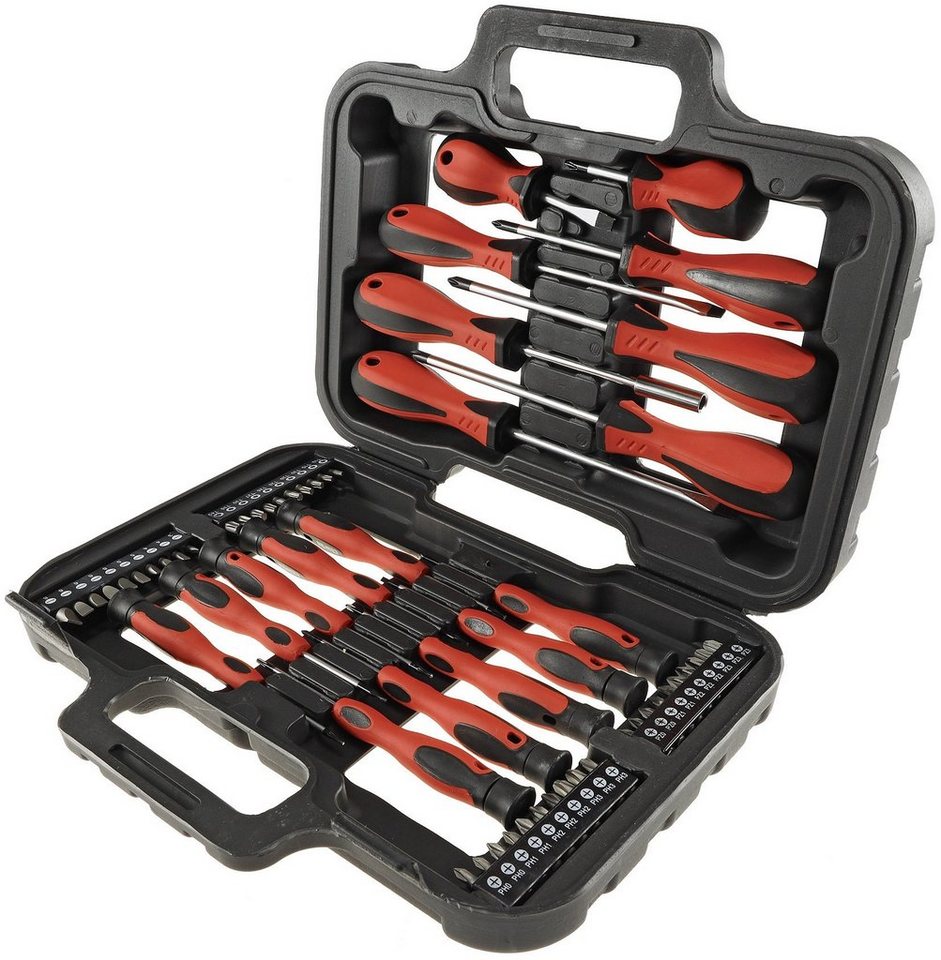 ChiliTec Schraubendreher Schraubendreher Set 58 Teile, Profi, Magnethalter ChiliTec Schraubendreher Schraubendreher Set 58 Teile, Profi, Magnethalter von ChiliTec