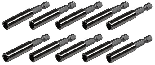 Universal Bithalter 60mm mit Magnet Bitaufnahme Adapter für 1/4" Bits/Sechskant Stark Magnetisch 10 Stück Universal Bithalter 60mm mit Magnet Bitaufnahme Adapter für 1/4" Bits/Sechskant Stark Magnetisch 10 Stück von ChiliTec