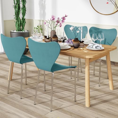 Chleby 4er Set Esszimmerstuhl Plastikstuhl Küchenstühle Wohnzimmerstühle Esszimmerstühle aus Polypropylen Kunststoff Stapelstuhl für das Esszimmer Kunststoff für Esszimmer, Wohnzimmer Blau-Grün Chleby 4er Set Esszimmerstuhl Plastikstuhl Küchenstühle Wohnzimmerstühle Esszimmerstühle aus Polypropylen Kunststoff Stapelstuhl für das Esszimmer Kunststoff für Esszimmer, Wohnzimmer Blau-Grün von Chleby