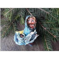 Fisher Weihnachtsbaum Dekorationen Ornament Retro Gesponnen Baumwolle Weihnachtsschmuck, Vintage Weihnachten, Retro Antike Weihnachten von ChristmasboxStore