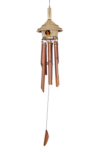 Ca. 80cm Windspiel Vogelhaus Vogel im Haus Bambus Klangspiel Guter Klang Handarbeit von Ciffre