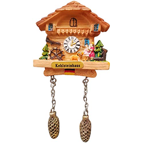 Ciffre Kuckucksuhr Magnet Polyresin Kühlschrank Beige Haus Familie - Kehlsteinhaus von Ciffre