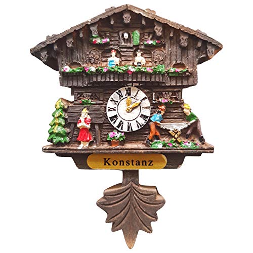 Ciffre Kuckucksuhr Magnet Polyresin Kühlschrank Handmade - Konstanz von Ciffre