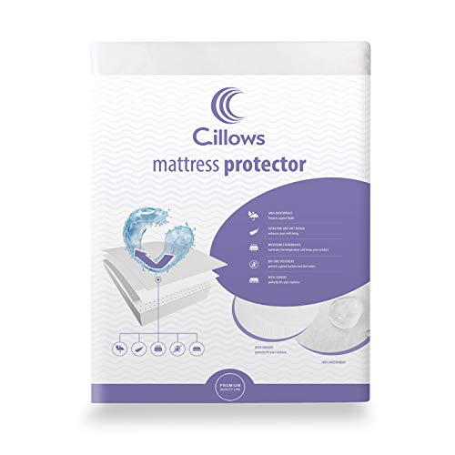 Cillows 100% Wasserdichter Matratzenschoner 140x200 | Hygienische und atmungsaktive Matratzenauflage | Anti-Allergie Matratzenschutz | Wasserfester Rundumbezug | Optimaler Anti-Milben Bezug von Cillows