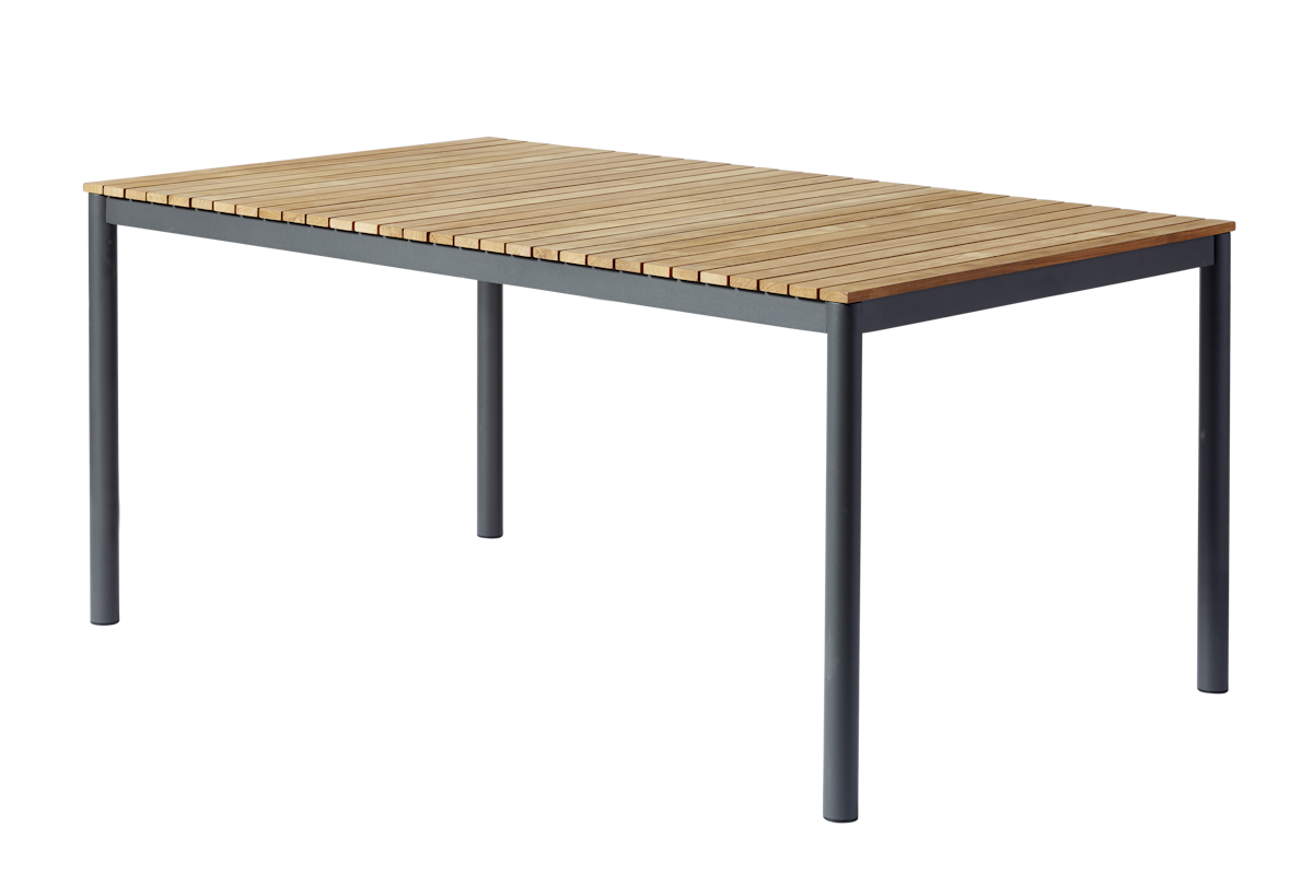 Cinas Gartentisch MOOD 167,5 x 100 cm, Aluminium Anthrazit / Teak Cinas Gartentisch MOOD 167,5 x 100 cm, Aluminium Anthrazit / Teak von Cinas