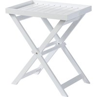 Cinas Serviertisch, BxHxT: 60 x 65 x 40 cm, Tischplatte: Mahagoniholz - weiss von Cinas