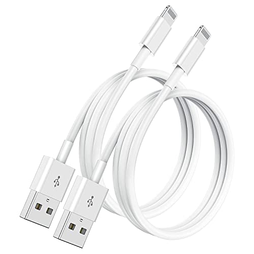 [2 Pack] 1 m iPhone Ladekabel MFi zertifiziert Apple Lightning auf USB 2 Meter für iPhone 12/11/11Pro/11Max/ X/XS/XR/XS Max/8/7/6/5S/iPad von Cionum