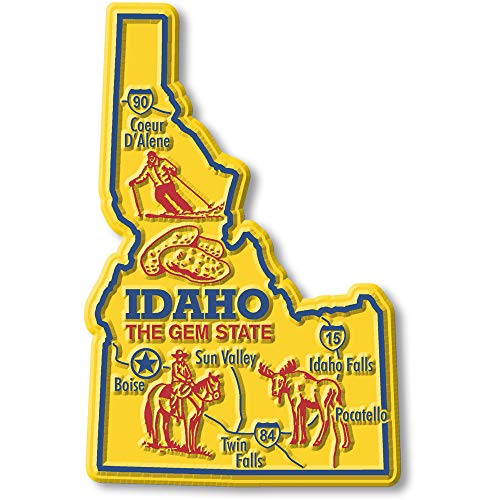 Riesige Staatskarte von Idaho von Classic Magnets
