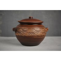 Big Pot Handgemachte Keramik-Auflaufform Kochtopf Ton-Kochpfanne Bio-Keramik Dutch Oven Auflauf Herd Geschirr Utensilien von ClayProductsShop