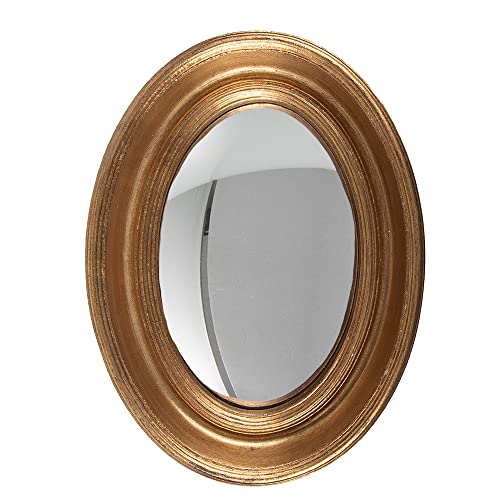 Clayre & Eef Spiegel 24x32 cm Goldfarbig Holz Oval Großer Spiegel von Clayre & Eef